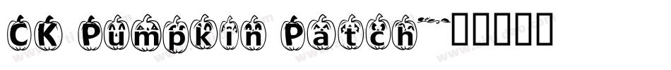 CK Pumpkin Patch字体转换